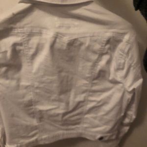 White jean jacket